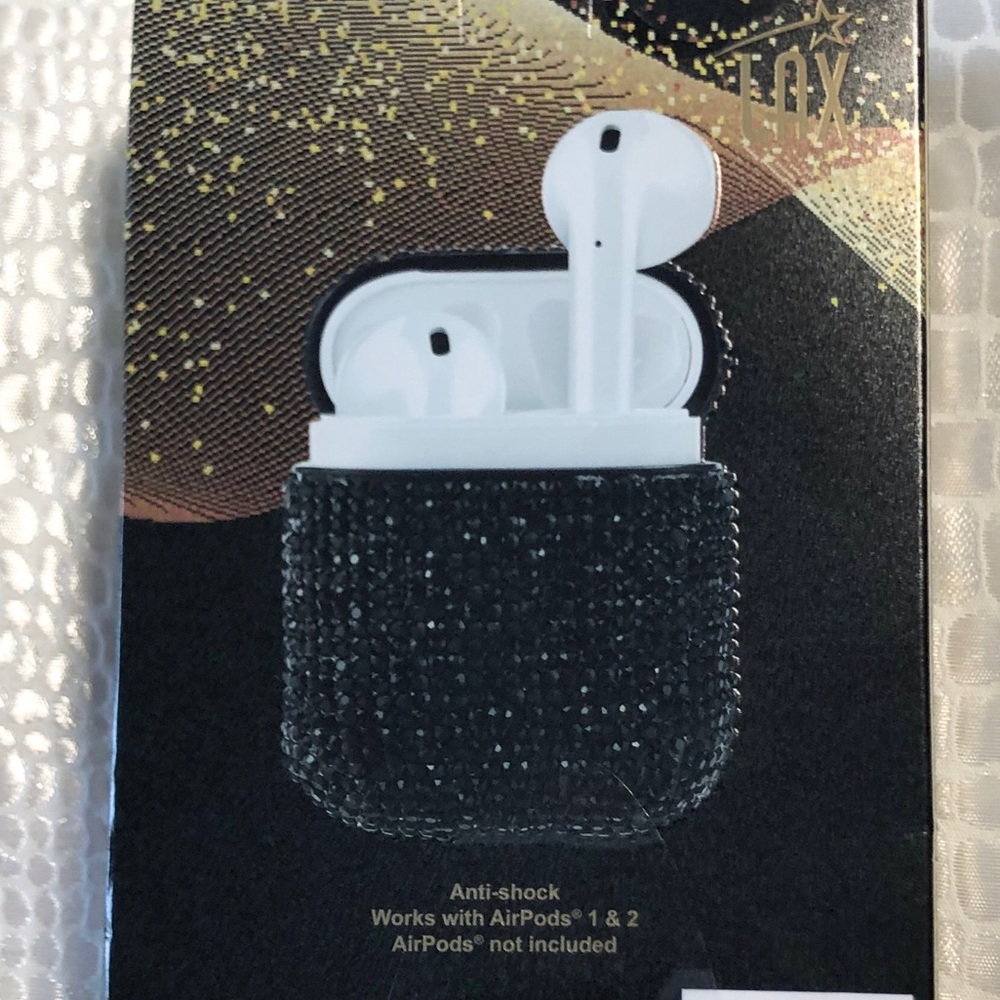 NWT LAX Black Glitter AirPods Case - Picture 2 of 4
